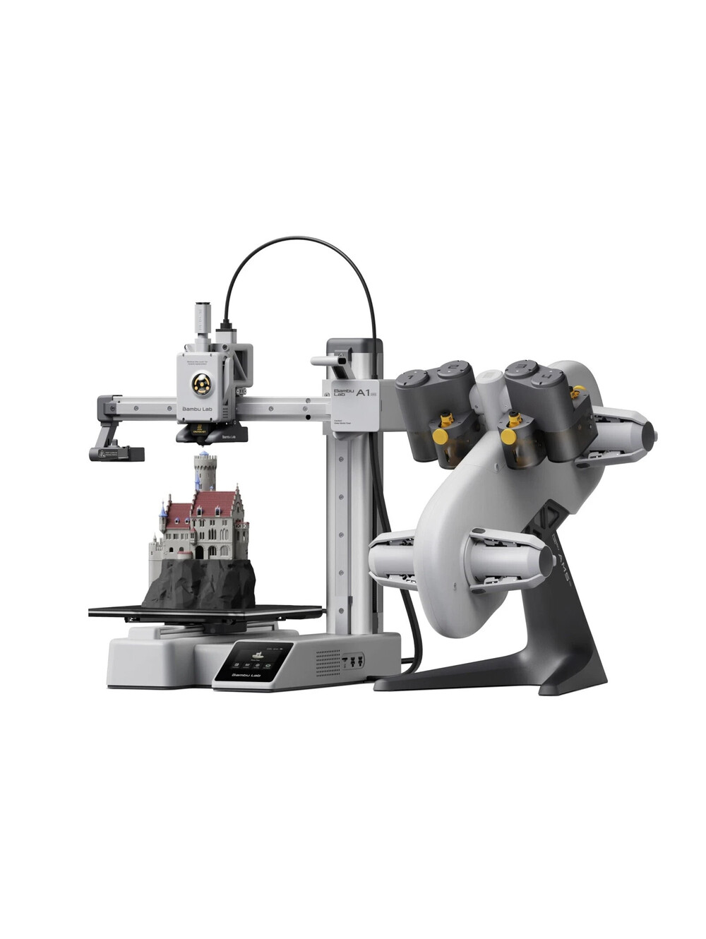 Bambu Lab A1 Mini Combo A1 Mini 3D Printer and AMS Lite Support Multi-Color 3D